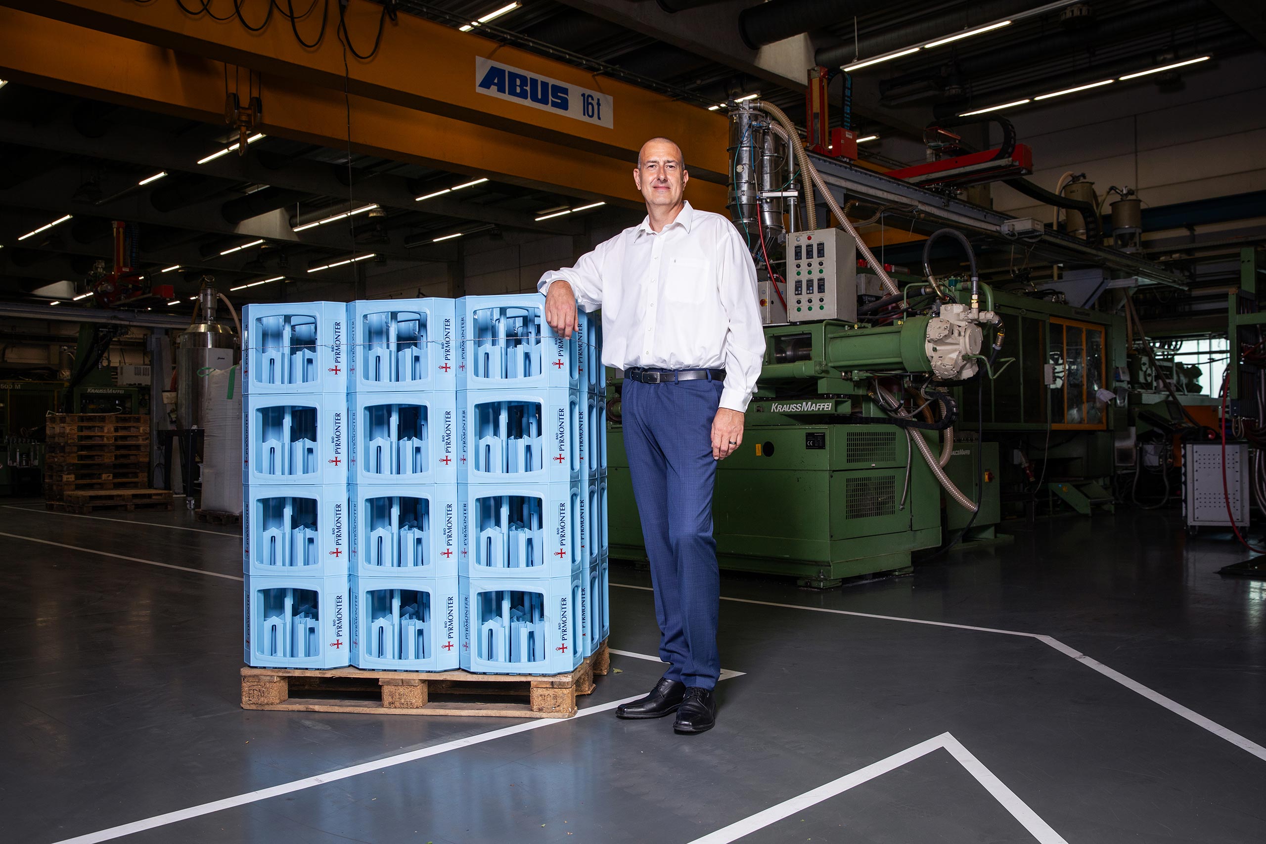 Aufnahme Christian-Uwe Seiler im Betrieb Delbrouck