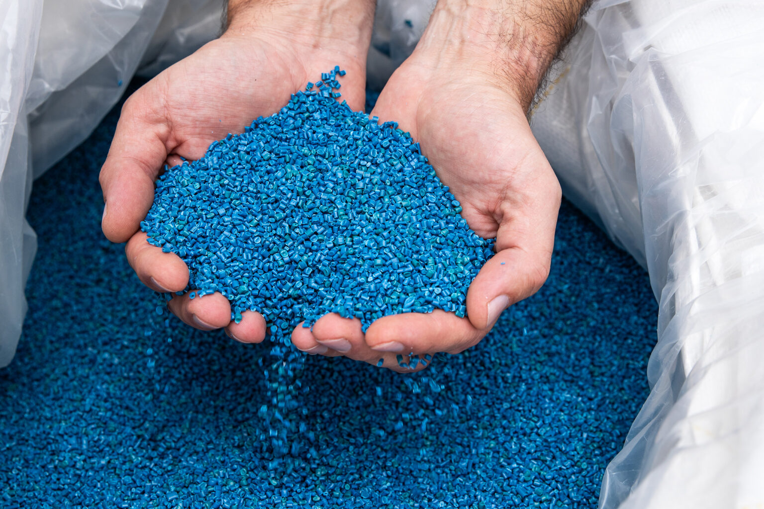 Kunststoffgranulat zur Herstellung von Getränkekisten
